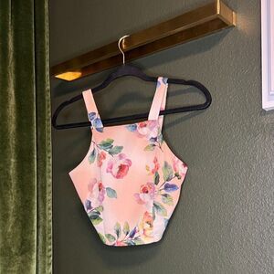 Gianni Bini Floral Crop Top